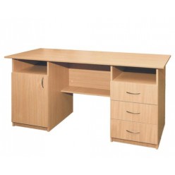 Desk writing, 1-door, with three drawers